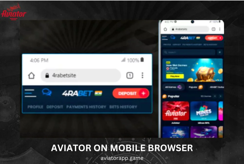 Mobile Browser Version for Aviator