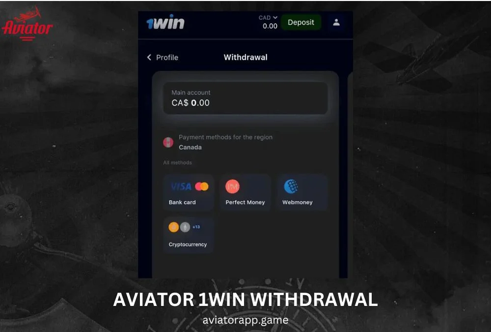 aviator 1win withdrawal