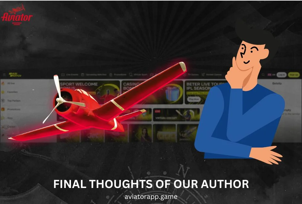 final thoughts of our author