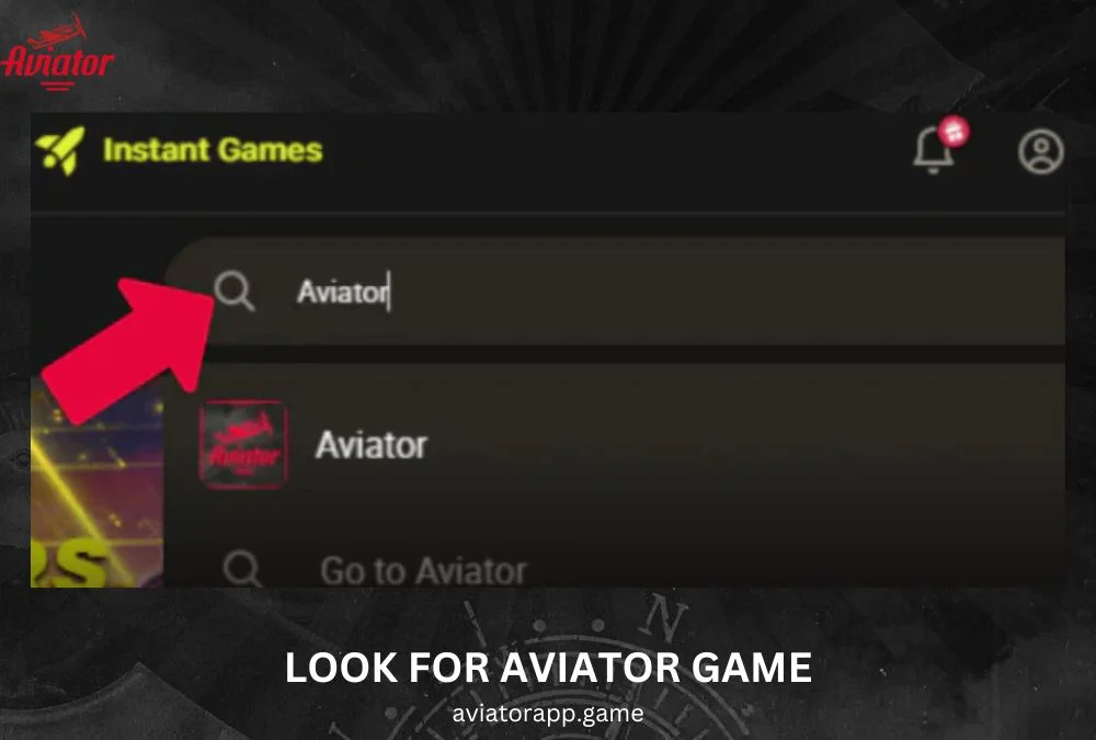 look for aviator game