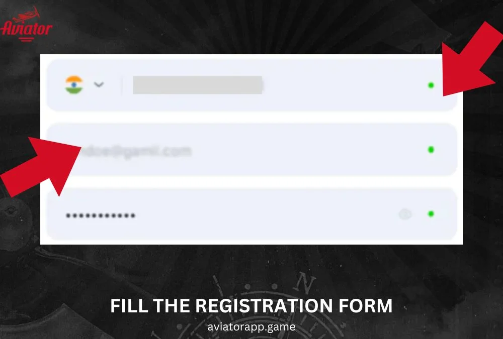 fill the registration form